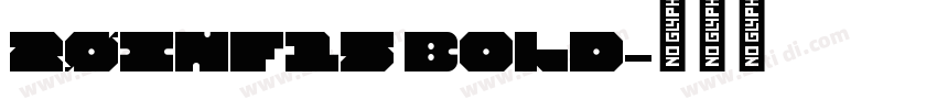 20INF15 Bold字体转换